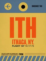 ITH Ithaca Luggage Tag I Fine Art Print