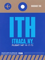 ITH Ithaca Luggage Tag II Fine Art Print