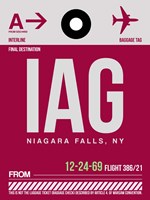 IAG Niagara Falls Luggage Tag I Fine Art Print