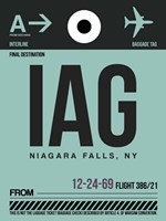 IAG Niagara Falls Luggage Tag II Fine Art Print