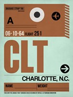 CLT Charlotte Luggage Tag I Fine Art Print