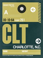 CLT Charlotte Luggage Tag II Fine Art Print