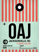 OAJ Jacksonville Luggage Tag I Fine Art Print