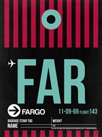 FAR Fargo Luggage Tag I Fine Art Print