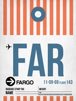 FAR Fargo Luggage Tag II Fine Art Print