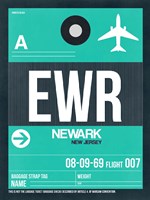 EWR Newark Luggage Tag II Fine Art Print