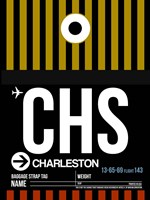 CHS Charleston Luggage Tag I Fine Art Print