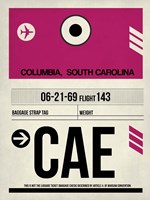 CAE Columbia Luggage Tag I Fine Art Print