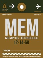 MEM Memphis Luggage Tag I Fine Art Print