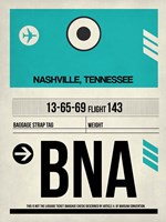 BNA Nashville Luggage Tag II Fine Art Print