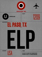 ELP El Paso Luggage Tag I Fine Art Print