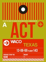 ACT Waco Luggage Tag I Fine Art Print