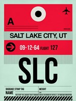 SLC Salt Lake City Luggage Tag I Fine Art Print