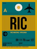 RIC Richmond Luggage Tag I Fine Art Print