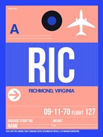 RIC Richmond Luggage Tag II Fine Art Print