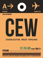 CEW Charleston Luggage Tag II Fine Art Print