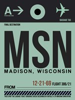 MSN Madison Luggage Tag I Fine Art Print