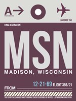 MSN Madison Luggage Tag II Fine Art Print