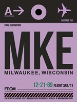 MKE Milwaukee Luggage Tag I Fine Art Print
