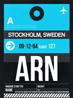 ARN Stockholm Luggage Tag I Fine Art Print