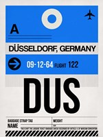 DUS Dusseldorf Luggage Tag I Fine Art Print