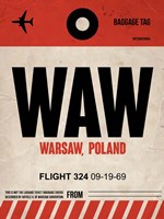 WAW Warsaw Luggage Tag I Fine Art Print