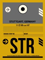 STR Stuttgart Luggage Tag I Fine Art Print
