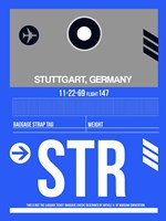 STR Stuttgart Luggage Tag II Fine Art Print