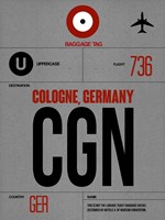 CGN Cologne Luggage Tag I Fine Art Print