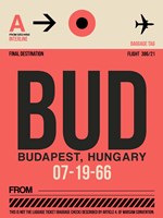 BUD Budapest Luggage Tag I Fine Art Print