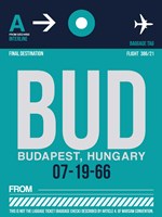 BUD Budapest Luggage Tag II Fine Art Print