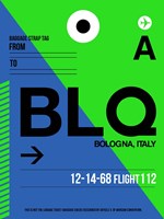 BLQ Bologna Luggage Tag II Fine Art Print
