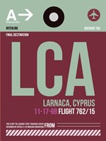 LCA Cyprus Luggage Tag II Fine Art Print