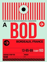 BOD Bordeaux Luggage Tag I Fine Art Print