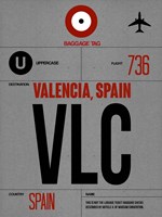 VLC Valencia Luggage Tag I Fine Art Print