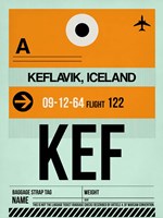 KEF Keflavik Luggage Tag II Fine Art Print