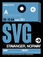 SVG Stavanger Luggage Tag II Fine Art Print