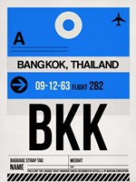 BKK Bangkok Luggage Tag II Fine Art Print