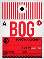 BOG Bogota Luggage Tag I Fine Art Print