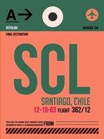 SCL Santiago Luggage Tag I Fine Art Print