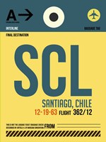 SCL Santiago Luggage Tag II Fine Art Print