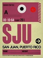 SJU San Juan Luggage Tag II Framed Print