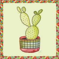 Rainbow Cactus IV Framed Print