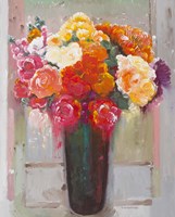 Flowers at the Window Fine Art Print