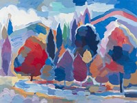 Stream Side Gathering #2 Fine Art Print