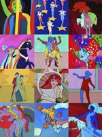 Beatles Yellow Sub ladies Framed Print