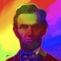 Pop Art Abe Lincoln Fine Art Print