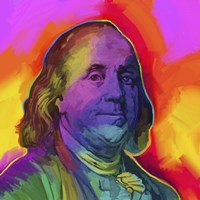 Ben Franklin Pop Art Fine Art Print