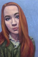 Snowflake in Red Fine Art Print