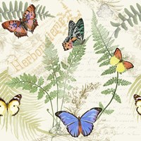Butterflies In The Garden Fine Art Print
